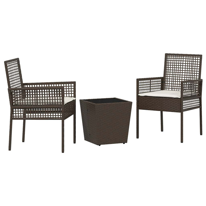Have Bistro Sæt 3 pcs Brun Poly rattan