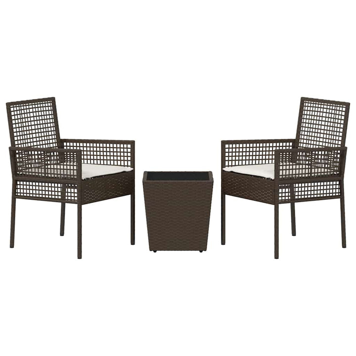 Have Bistro Sæt 3 pcs Brun Poly rattan