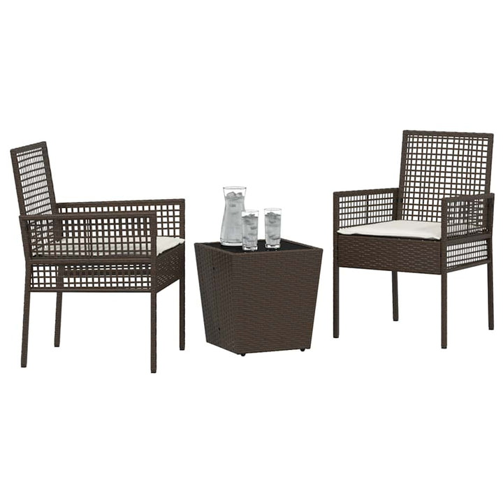 Have Bistro Sæt 3 pcs Brun Poly rattan