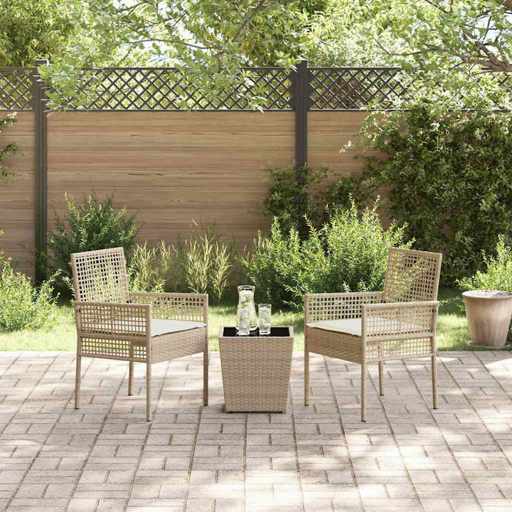 Have Bistro Sæt 3 pcs Beige Poly rattan