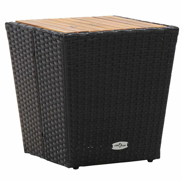 Have Bistro Sæt 3 pcs Sort Poly rattan
