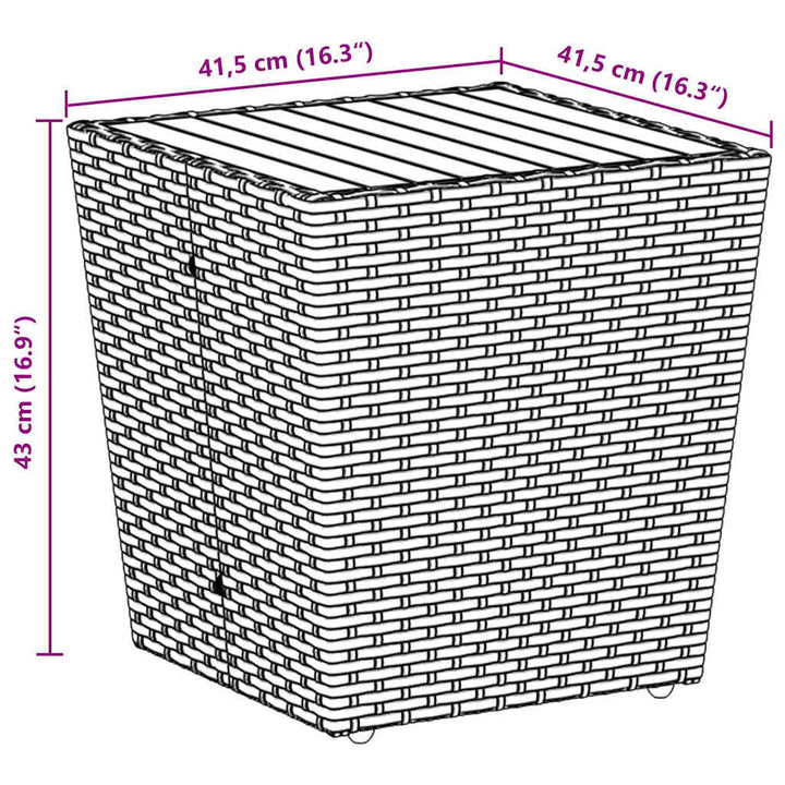 Have Bistro Sæt 3 pcs Sort Poly rattan