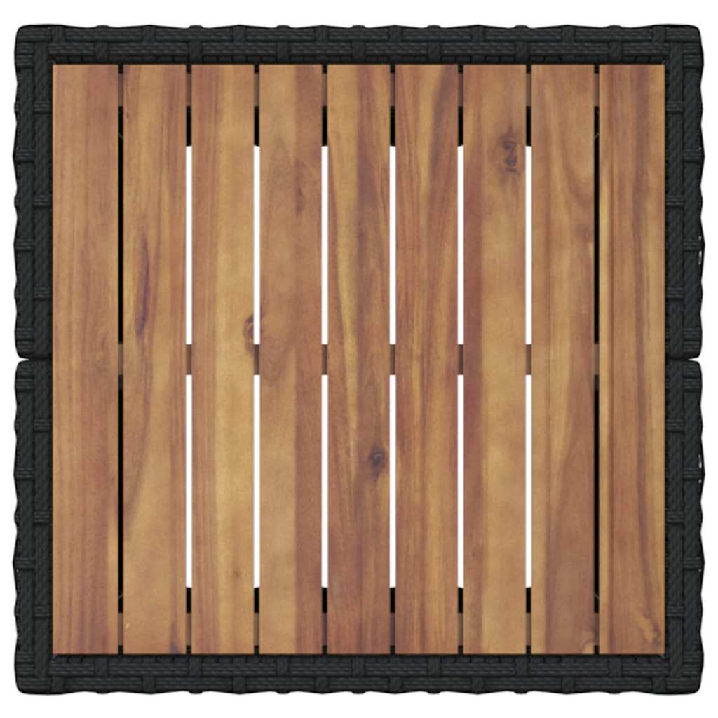 Have Bistro Sæt 3 pcs Sort Poly rattan