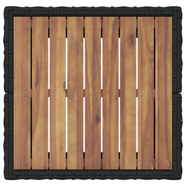 Have Bistro Sæt 3 pcs Sort Poly rattan