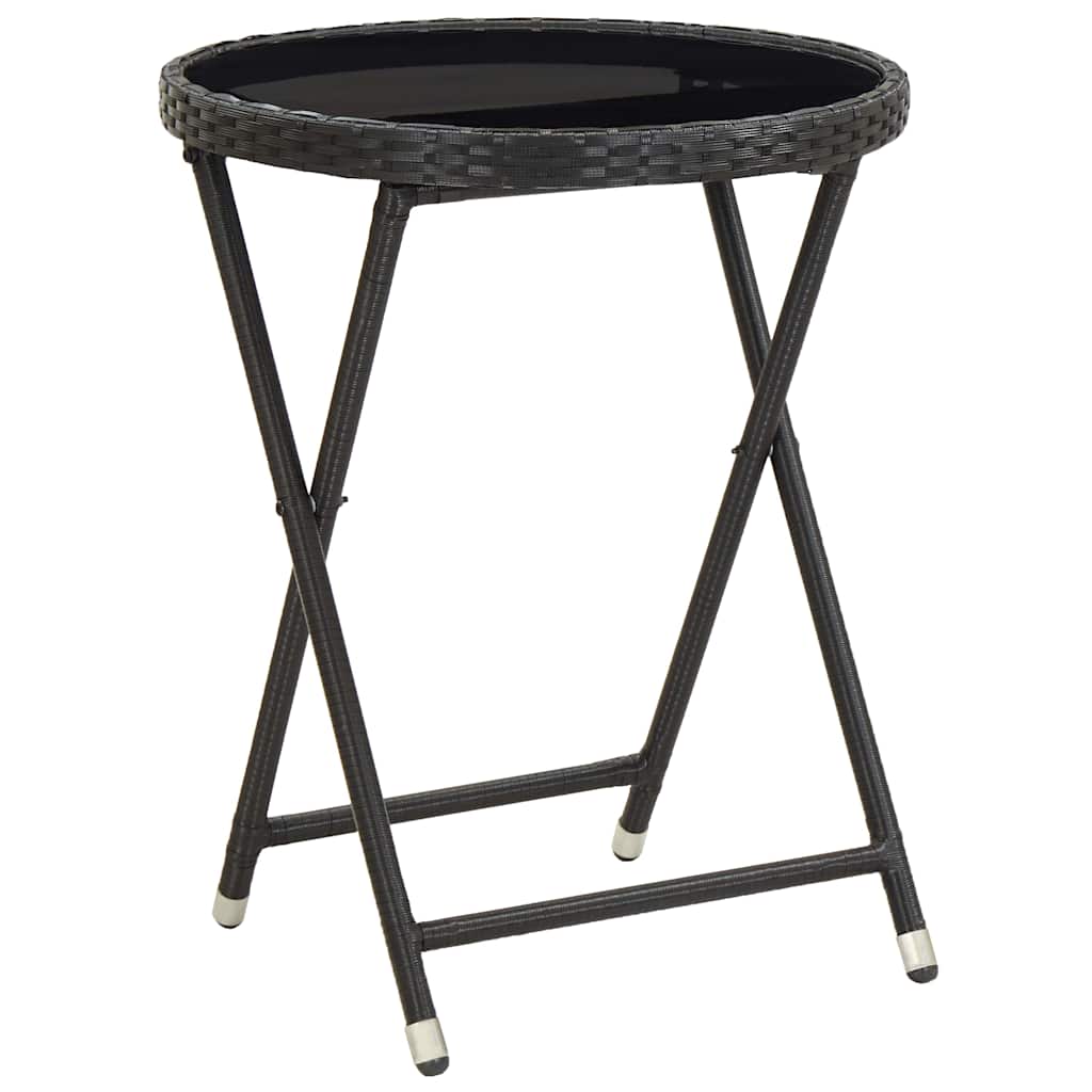 Have Bistro Sæt 3 pcs Sort Poly rattan