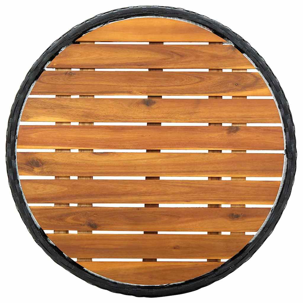 Have Bistro Sæt 3 pcs Sort Poly rattan