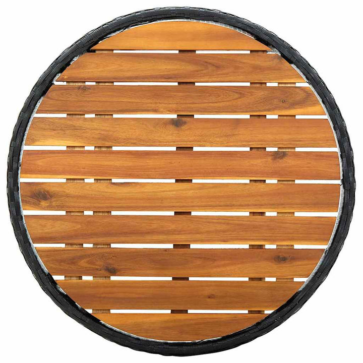 Have Bistro Sæt 3 pcs Sort Poly rattan