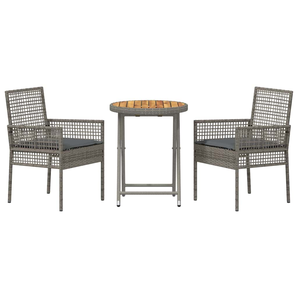 Have Bistro Sæt 3 pcs Grå Poly rattan