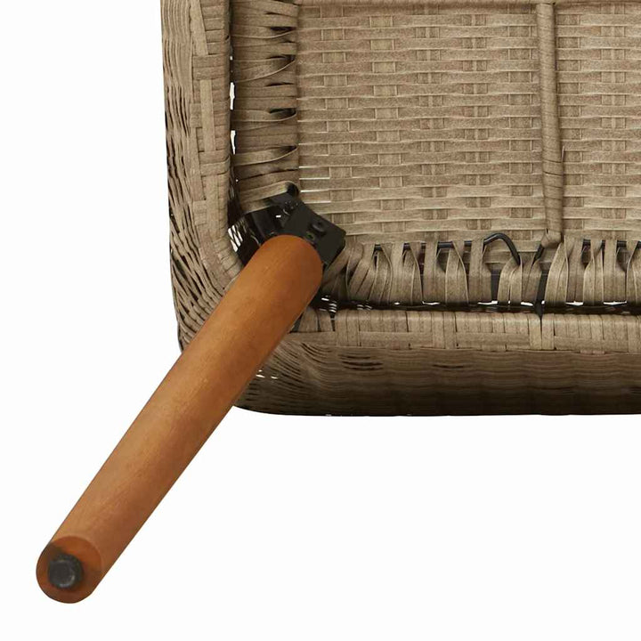 Have Stol med pude 2 pcs Beige 55 x 62.5 x 82cm polyrattan