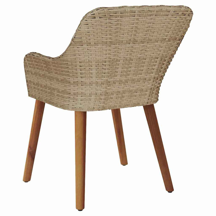 Have Stol med pude 2 pcs Beige 55 x 62.5 x 82cm polyrattan