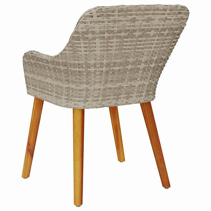 Have Stol med pude 2 pcs Lysegrå 55 x 62.5 x 82cm polyrattan