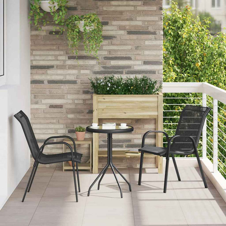 Have Bistro Sæt 3 pcs Sort Stål
