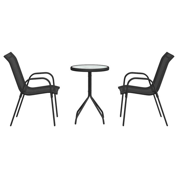 Have Bistro Sæt 3 pcs Sort Stål