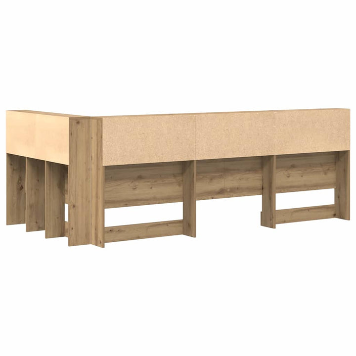 Opbevaringshovedgavl artisan eg 100 cm Konstrueret træ