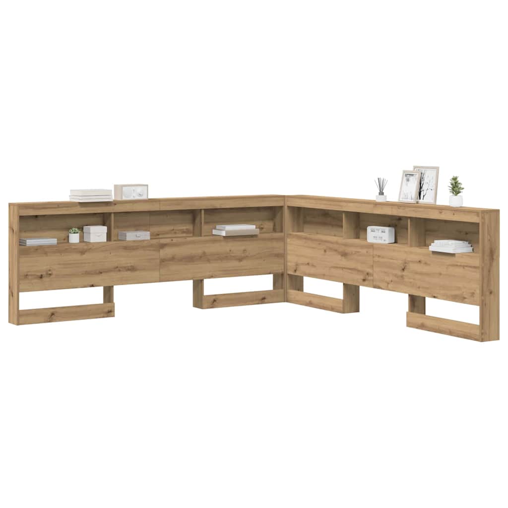 Opbevaringshovedgavl artisan eg 200 cm Konstrueret træ