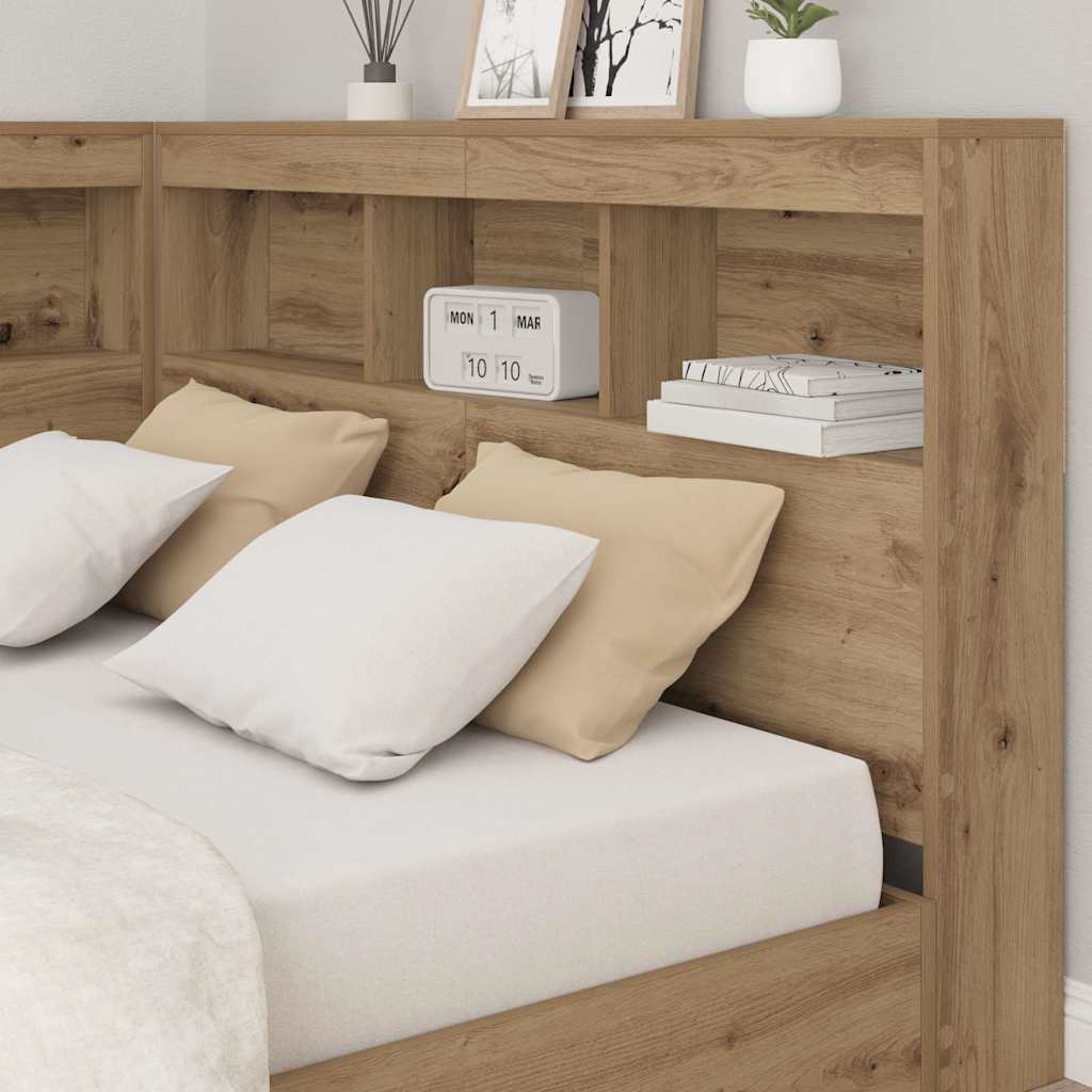 Opbevaringshovedgavl artisan eg 120 cm Konstrueret træ
