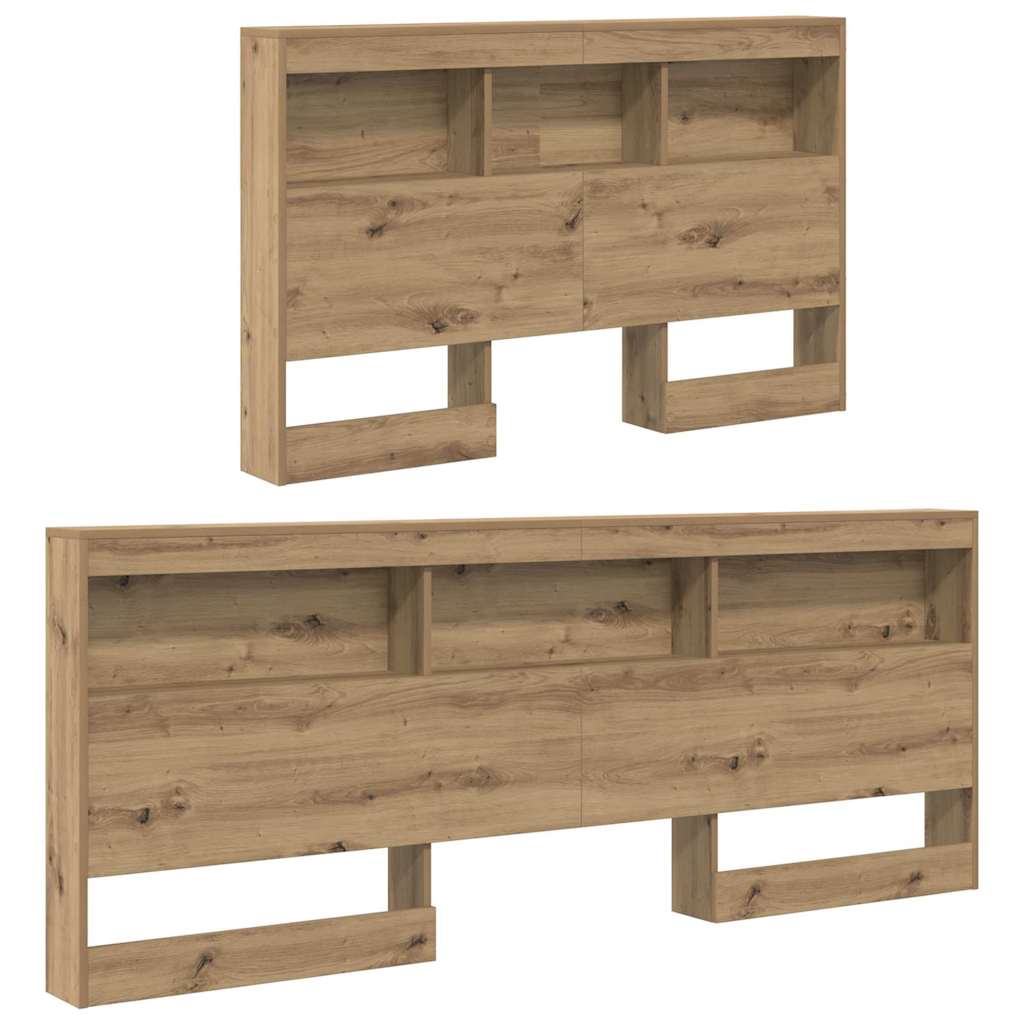 Opbevaringshovedgavl artisan eg 120 cm Konstrueret træ