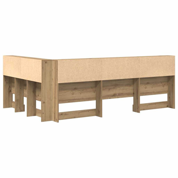 Opbevaringshovedgavl artisan eg 120 cm Konstrueret træ