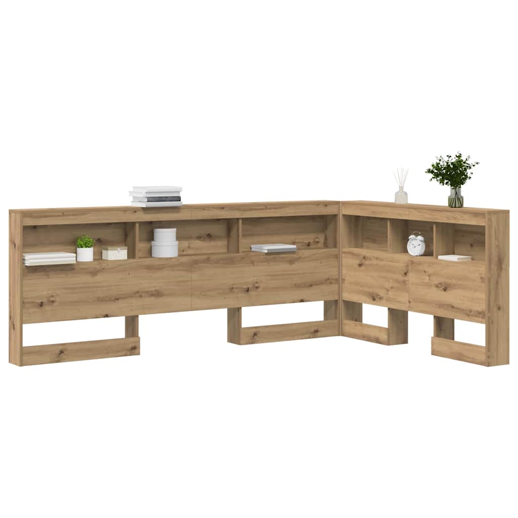 Opbevaringshovedgavl artisan eg 120 cm Konstrueret træ