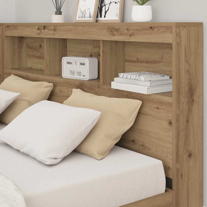 Opbevaringshovedgavl artisan eg 140 cm Konstrueret træ