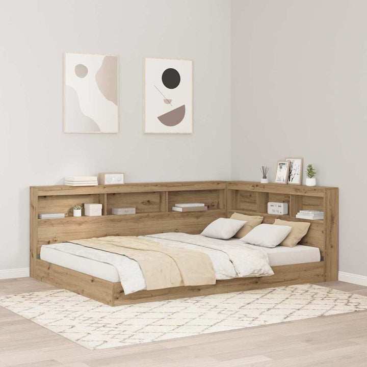 Opbevaringshovedgavl artisan eg 140 cm Konstrueret træ