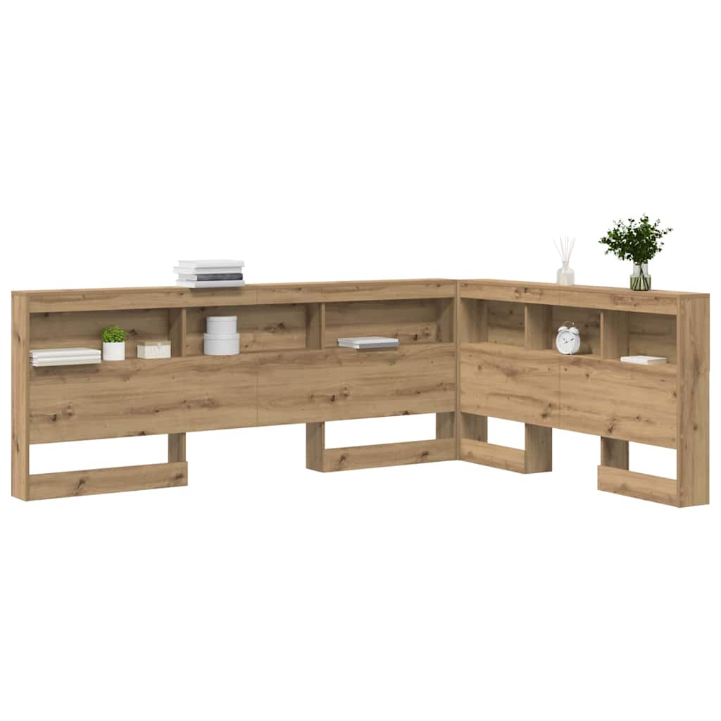 Opbevaringshovedgavl artisan eg 140 cm Konstrueret træ