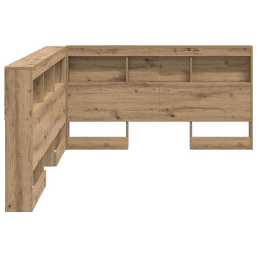 Opbevaringshovedgavl artisan eg 140 cm Konstrueret træ