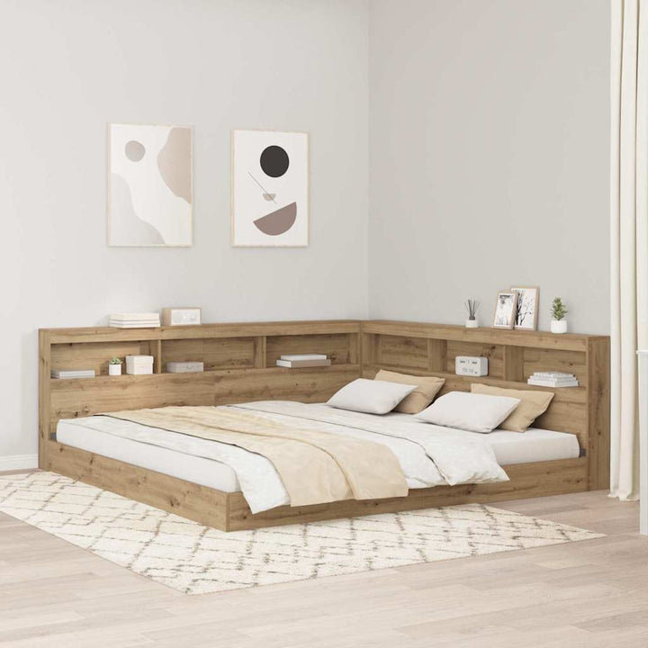 Opbevaringshovedgavl artisan eg 180 cm Konstrueret træ