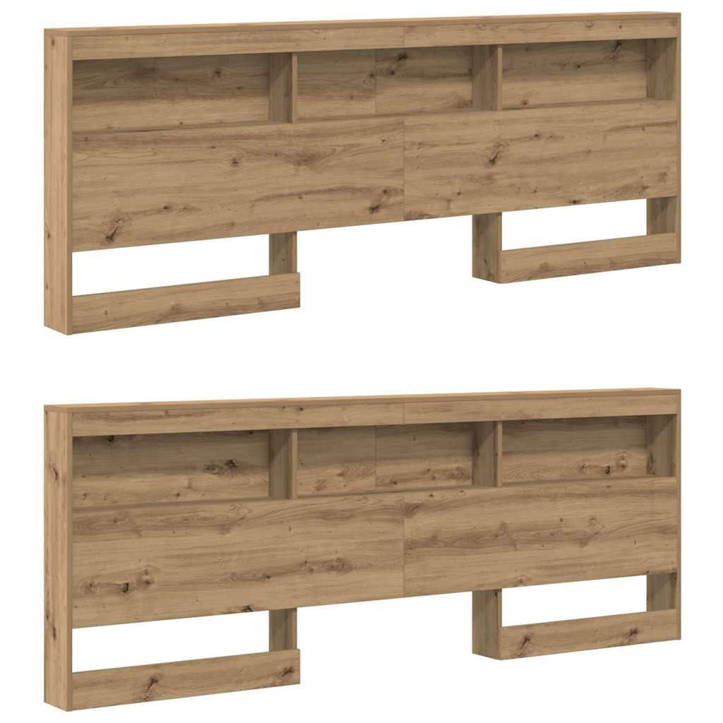 Opbevaringshovedgavl artisan eg 180 cm Konstrueret træ