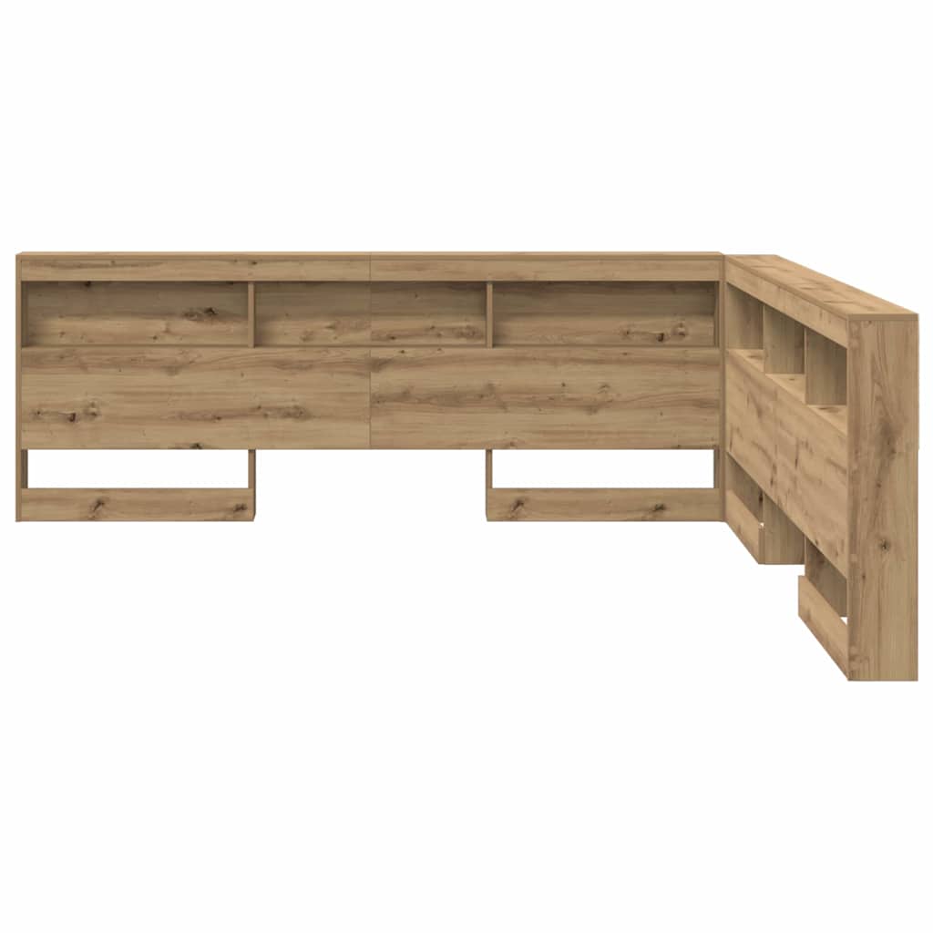 Opbevaringshovedgavl artisan eg 180 cm Konstrueret træ