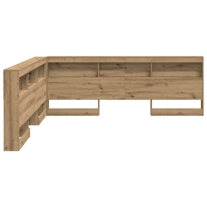 Opbevaringshovedgavl artisan eg 180 cm Konstrueret træ