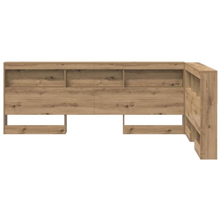Opbevaringshovedgavl artisan eg 120 cm Konstrueret træ