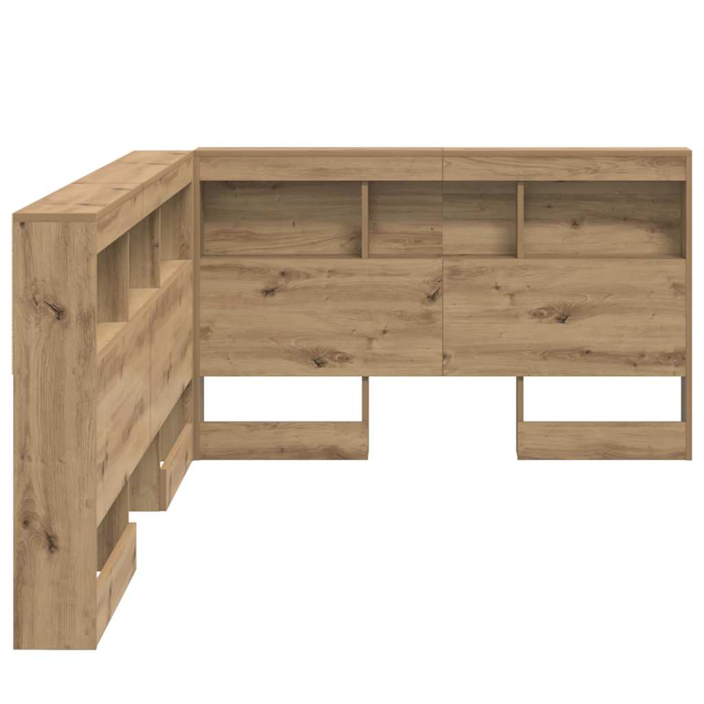 Opbevaringshovedgavl artisan eg 120 cm Konstrueret træ
