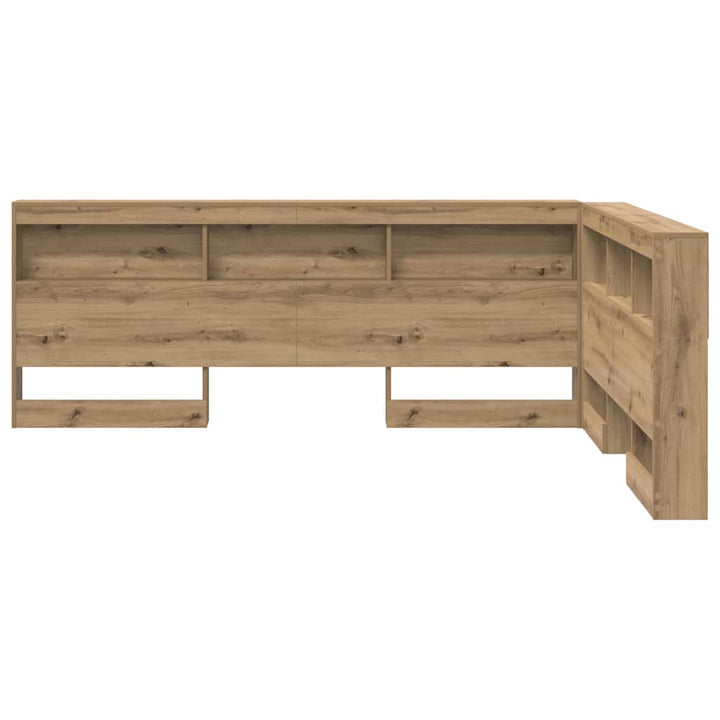 Opbevaringshovedgavl artisan eg 135 cm Konstrueret træ