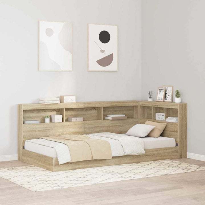 Bogreol Seng Sonoma eg 75 x 190 cm Konstrueret træ