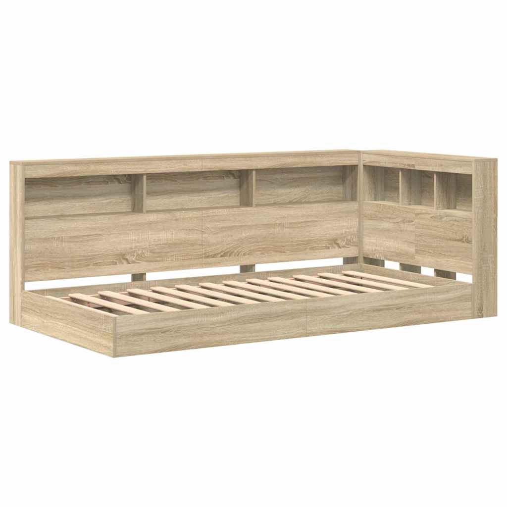 Bogreol Seng Sonoma eg 75 x 190 cm Konstrueret træ