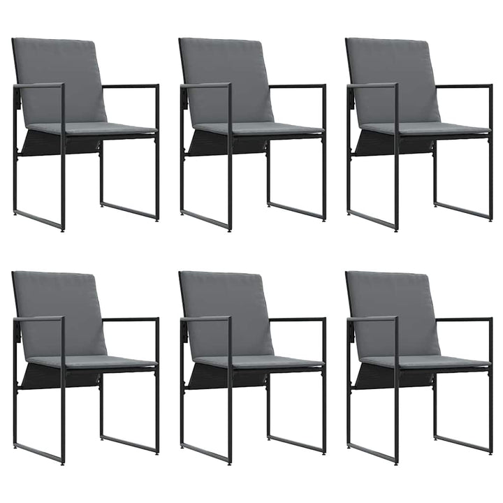 Have Spisebordssæt 7 pcs Sort Stål