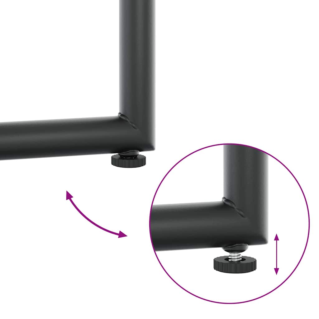 Have Spisebordssæt 7 pcs Sort Stål