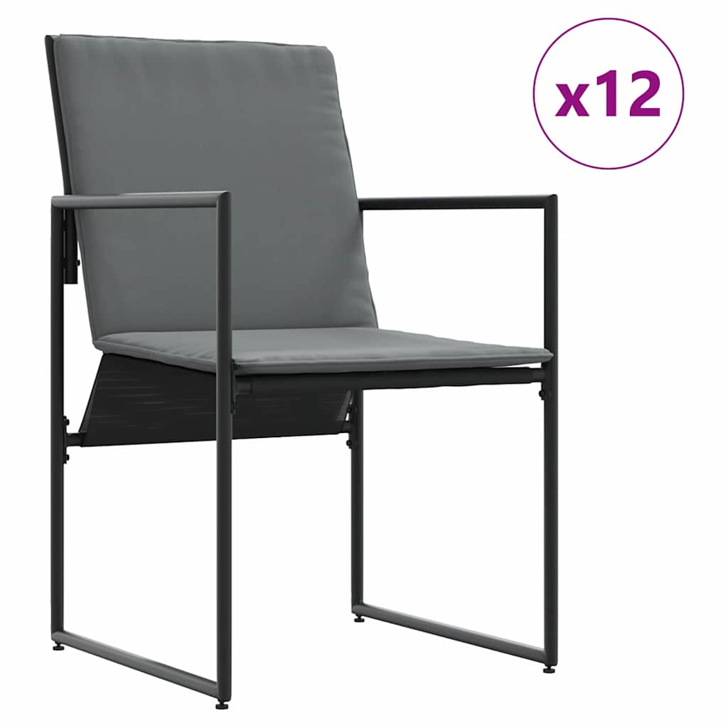 Have Spisebordssæt 13 pcs Sort Stål