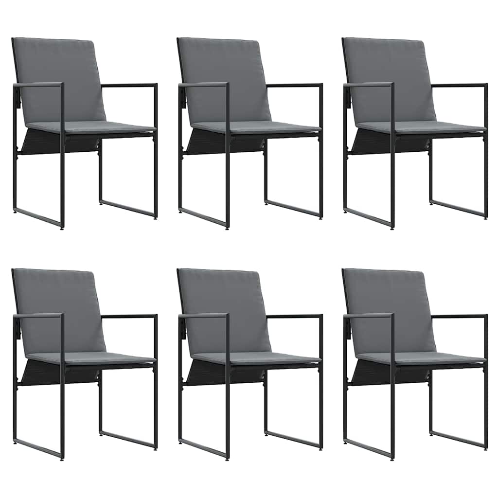 Have Spisebordssæt 11 pcs Sort Stål