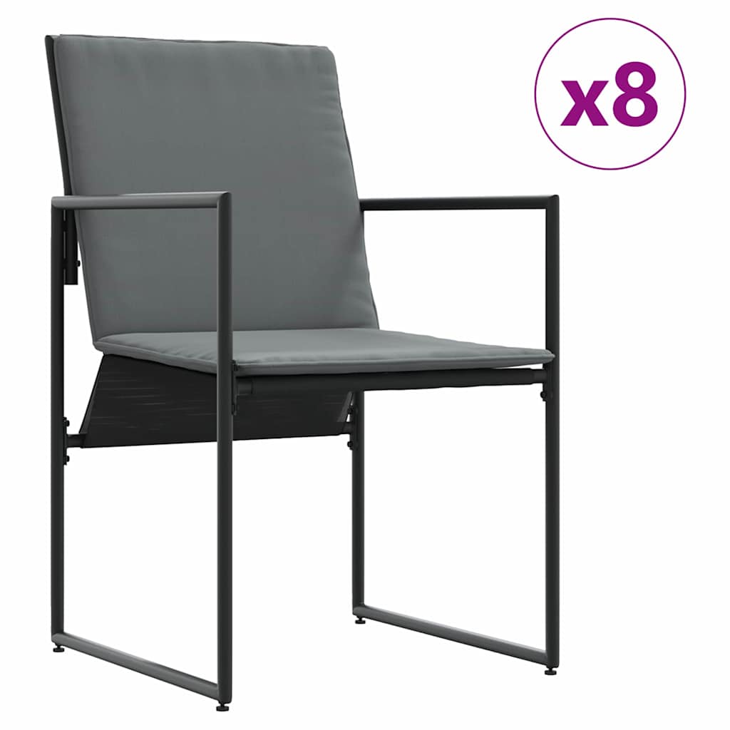 Have Spisebordssæt 13 pcs Sort Stål