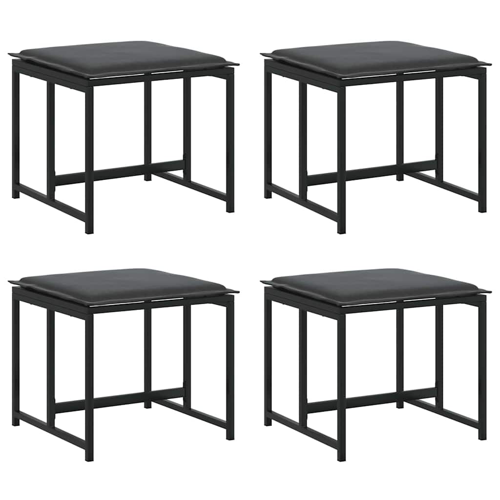 Have Spisebordssæt 13 pcs Sort Stål