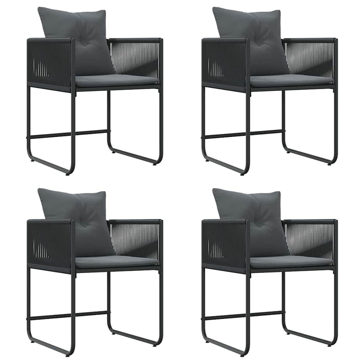 Have Spisebordssæt 5 pcs Sort Stål