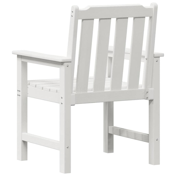Havemøbel spise stol 4 pcs Hvid 65.5 x 55.5 x 88cm Plastik
