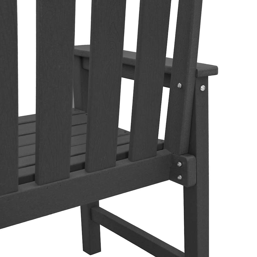 Havemøbel spise stol 4 pcs Sort 65.5 x 55.5 x 88cm Plastik