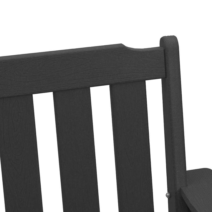Havemøbel spise stol 4 pcs Sort 65.5 x 55.5 x 88cm Plastik
