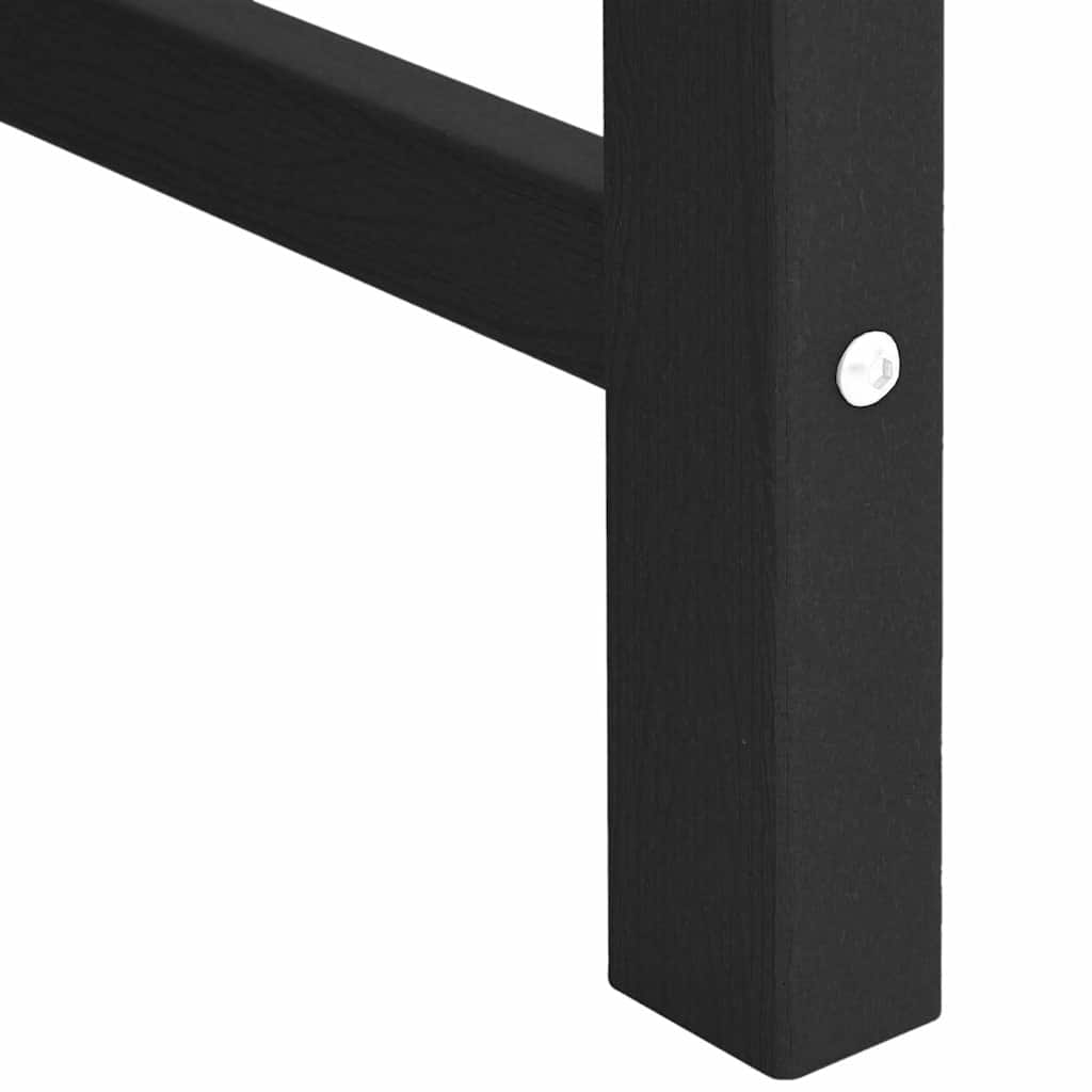 Havemøbel spise stol 4 pcs Sort 65.5 x 55.5 x 88cm Plastik