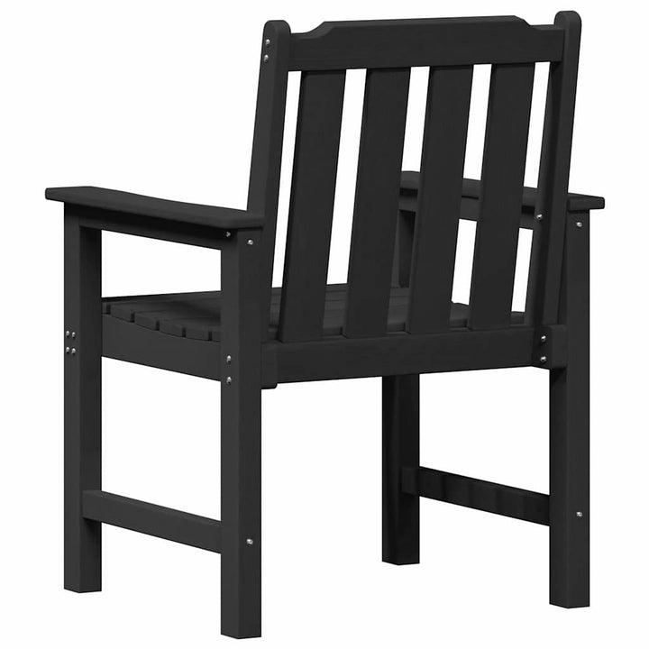 Havemøbel spise stol 4 pcs Sort 65.5 x 55.5 x 88cm Plastik
