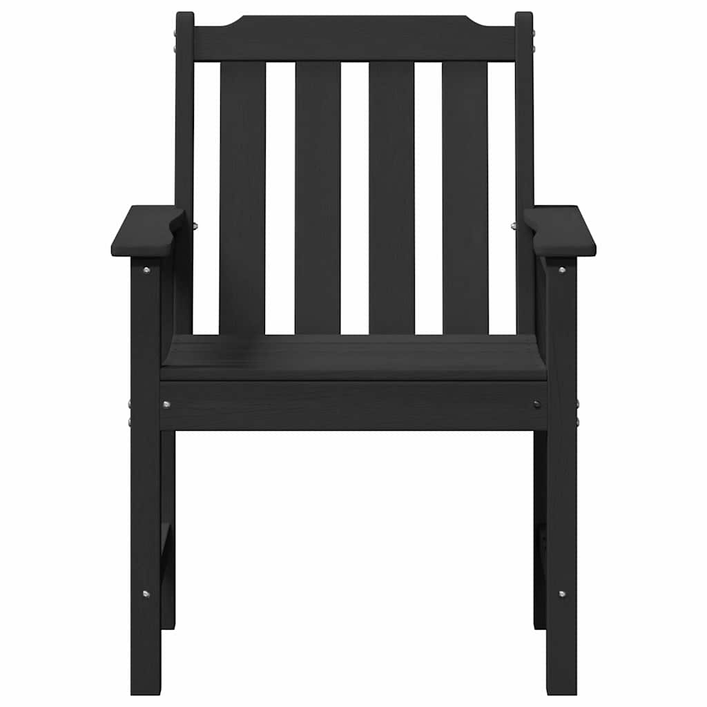 Havemøbel spise stol 4 pcs Sort 65.5 x 55.5 x 88cm Plastik