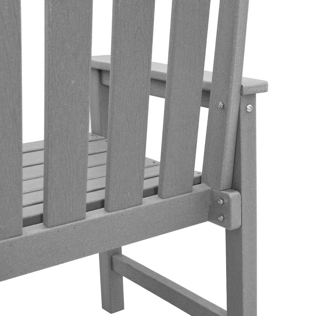 Havemøbel spise stol 4 pcs Lysegrå 65.5 x 55.5 x 88cm Plastik